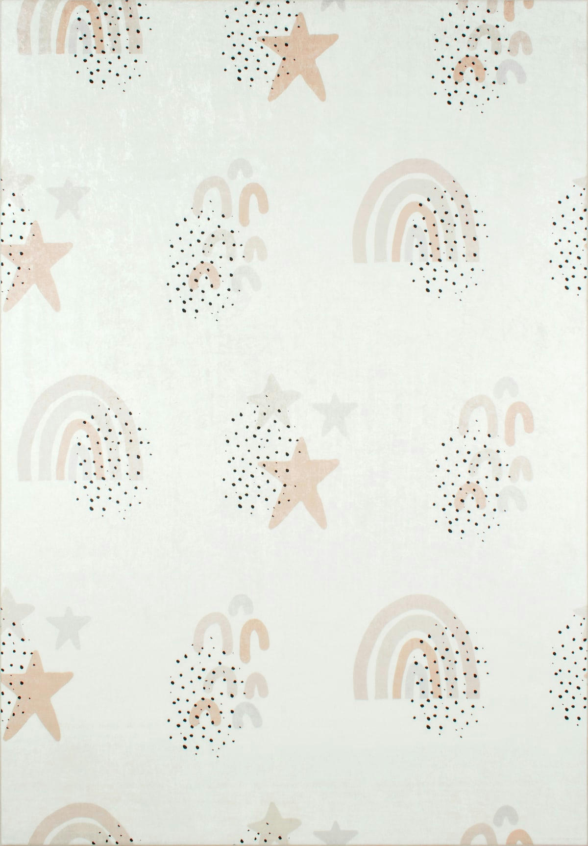 HAPPY - Tapis enfant ciel étoilé crème 160x230