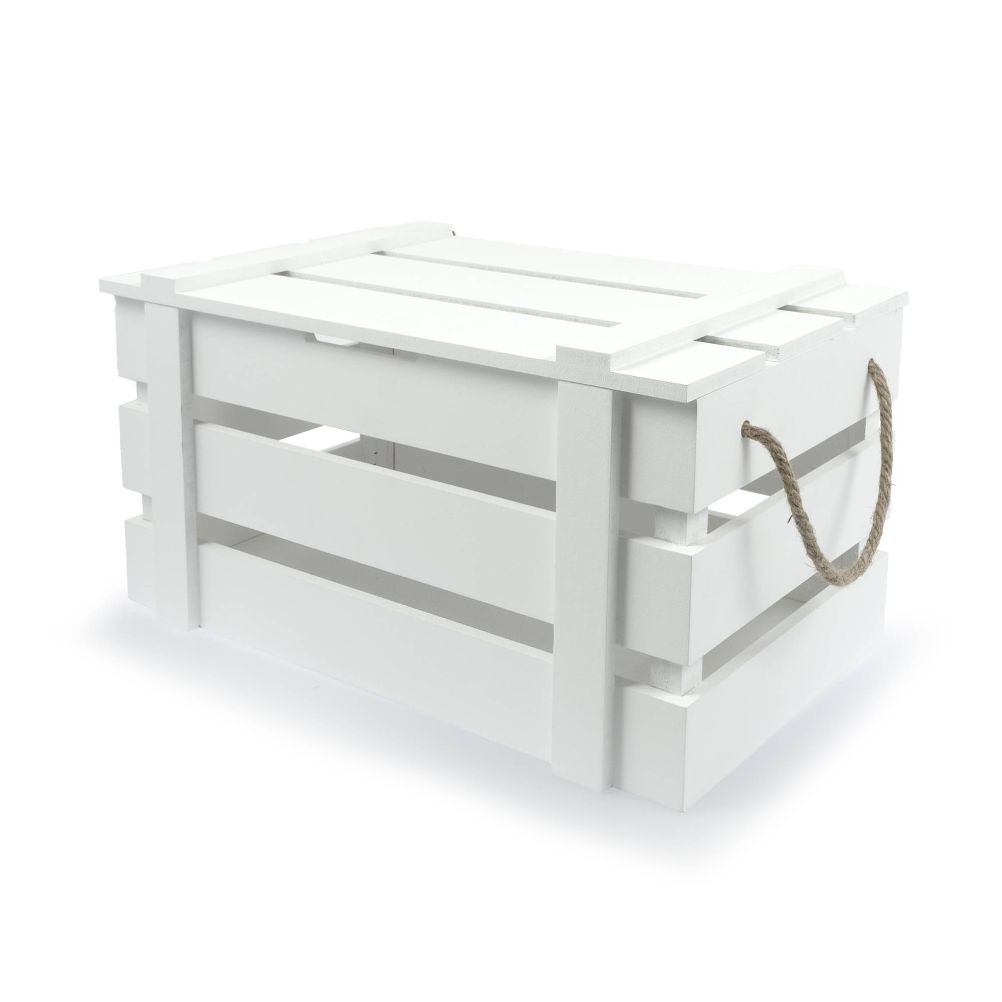 White Hamper Crate 42cm x 24cm x 22cm