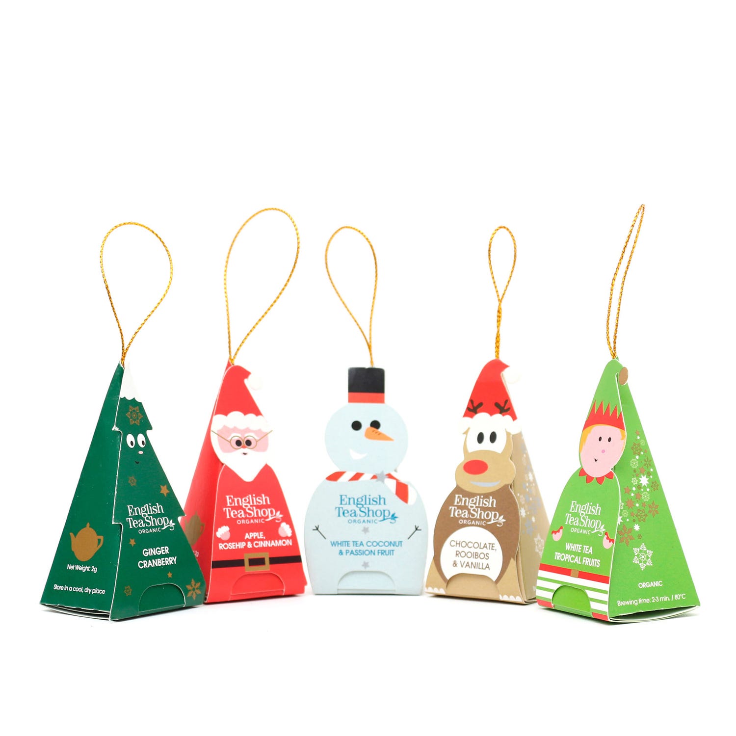 Set 10 tisane confezione regalo Natale English Tea Shop