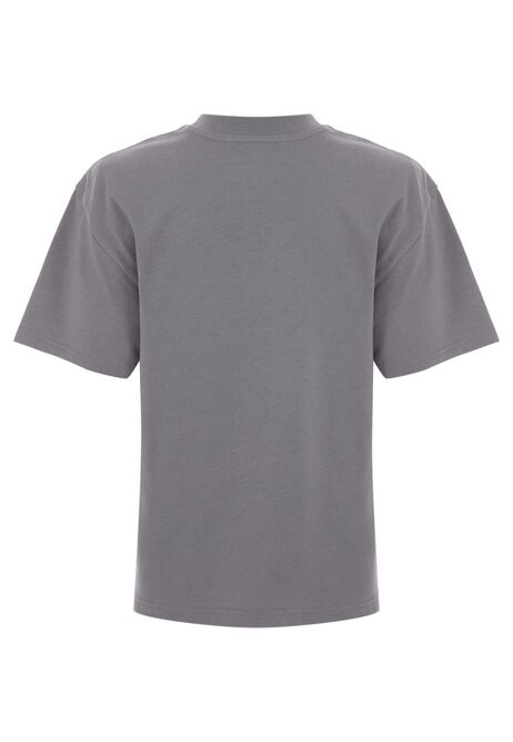 Older Boys Grey Cotton Gamer T-Shirt