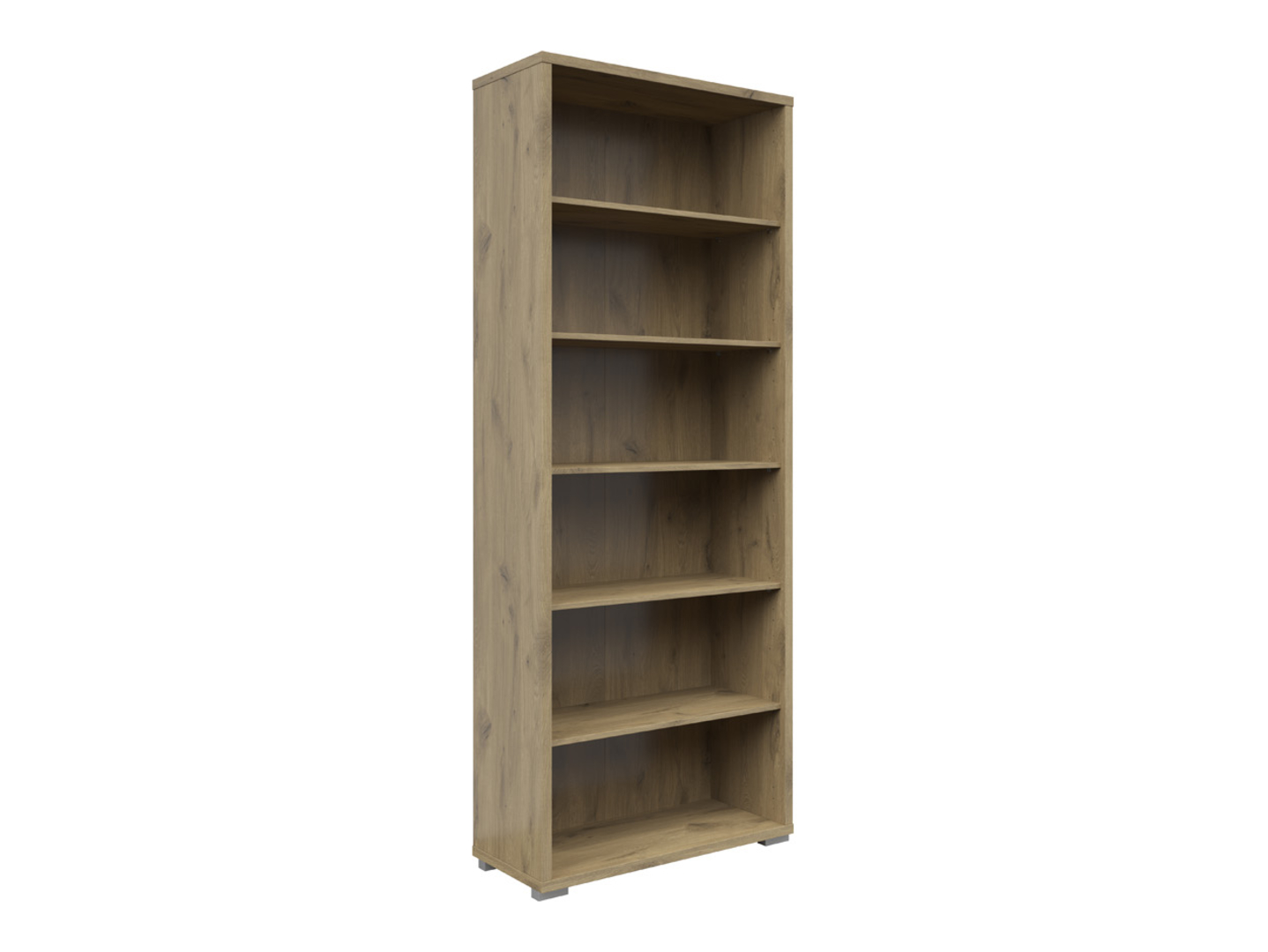 Regał Connect 79 cm z 5 półkami dąb viking