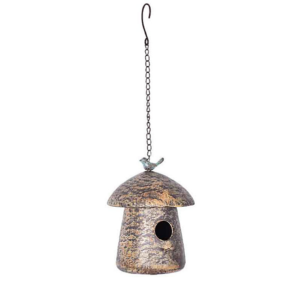 Nichoir champignon fer 19x19x86cm