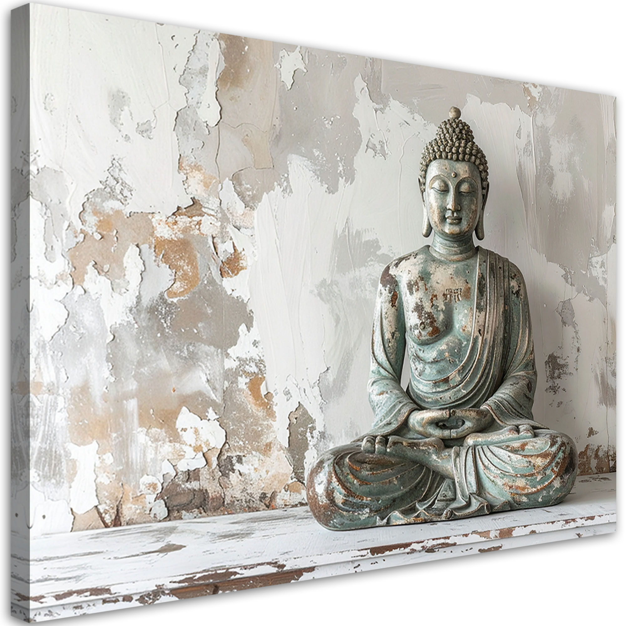 Obraz do salonu sypialni, Budda Zen Spa na szarym tle 30x20
