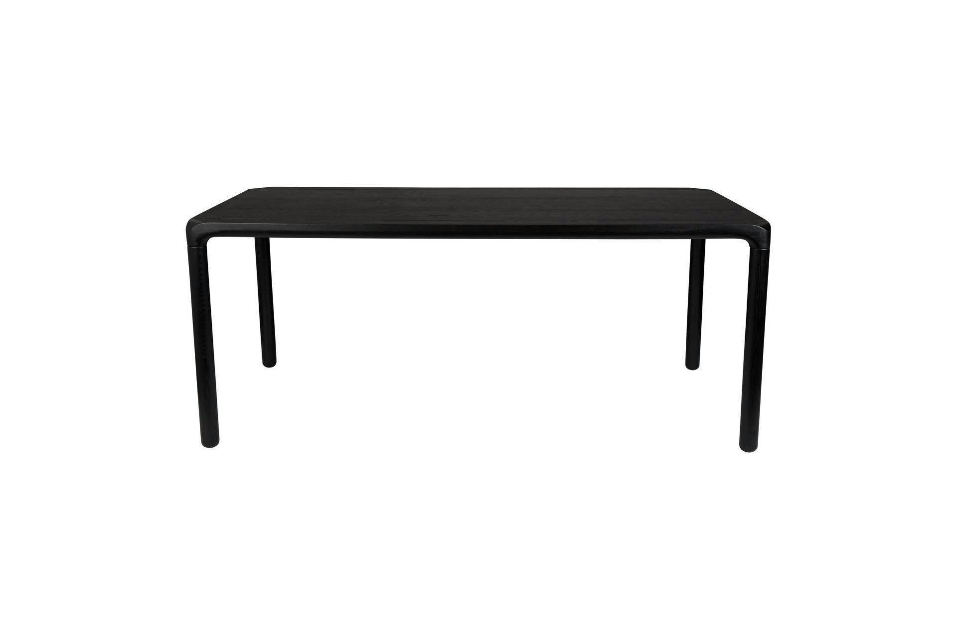 STORM - Table 180x90cm en bois noir