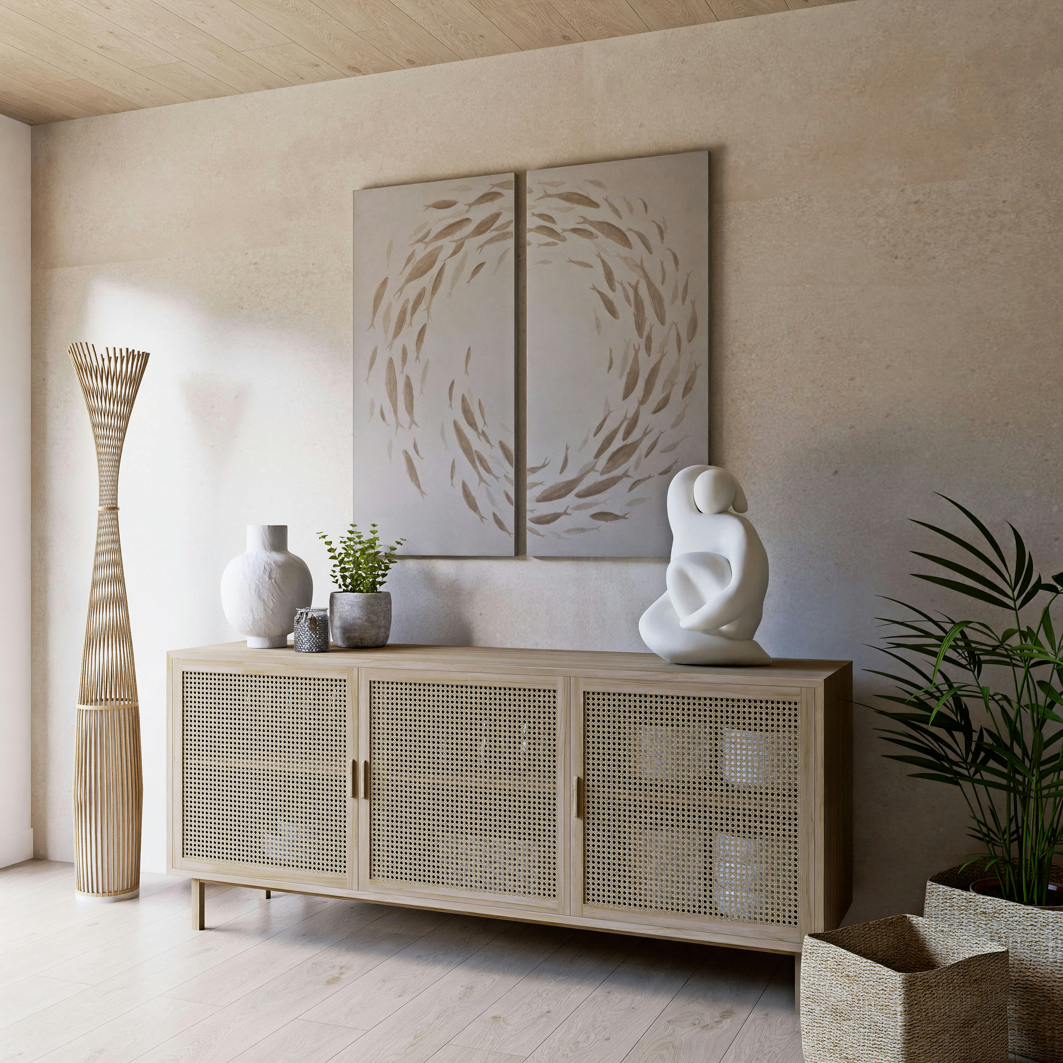 BLANCA - Statue femme assise blanche H53