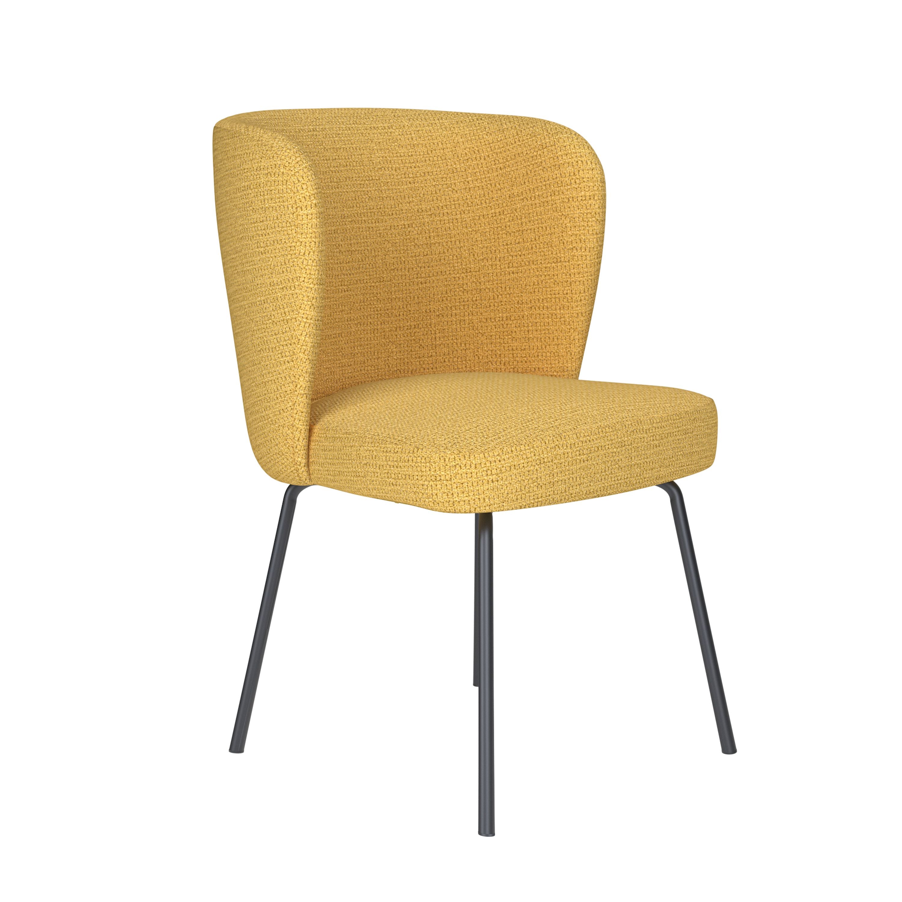Housecraft Living Stan Eetkamerstoel Metaal Okergeel
