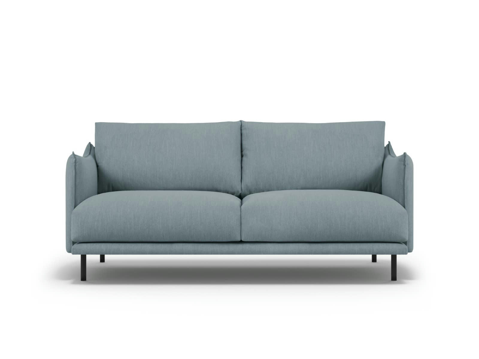 PARIS - Canapé 3 places en Tissu Structurel Bleu