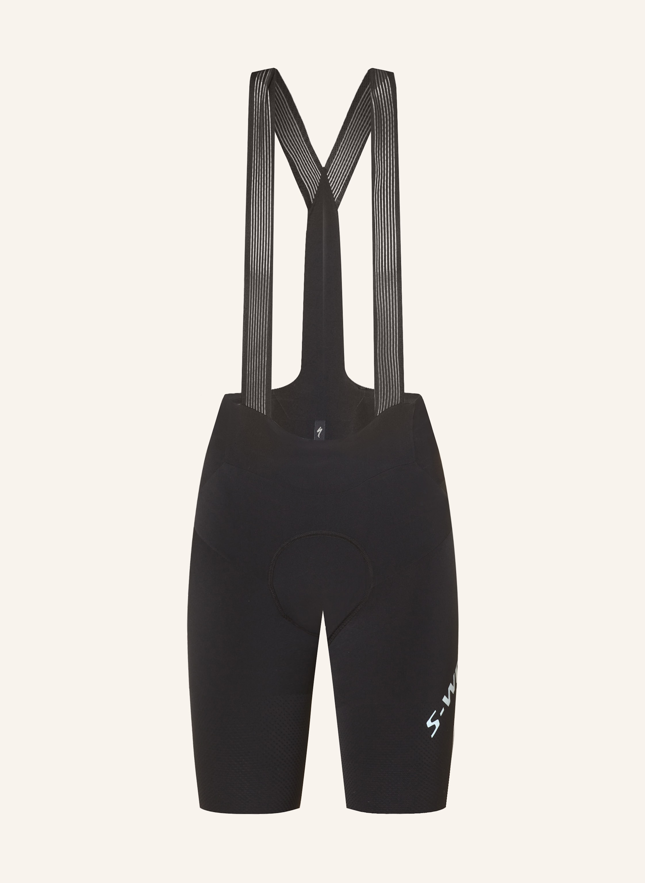 SPECIALIZED Radhose S-WORKS RACE BIB SHORT mit Trägern und gepolstertem Einsatz