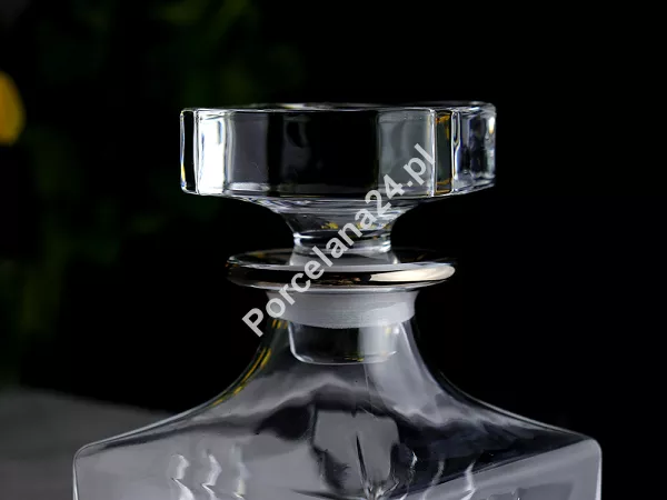Kpl. szklanek do whisky 0,34 L (6szt)   karafka 0,85 L (1szt) Bohemia Prestige - Elegante Platin 802862