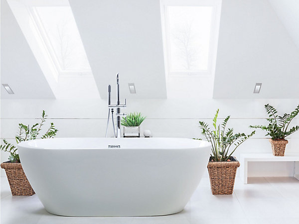 Baignoire îlot NEVIS 150 x 75 cm Blanc