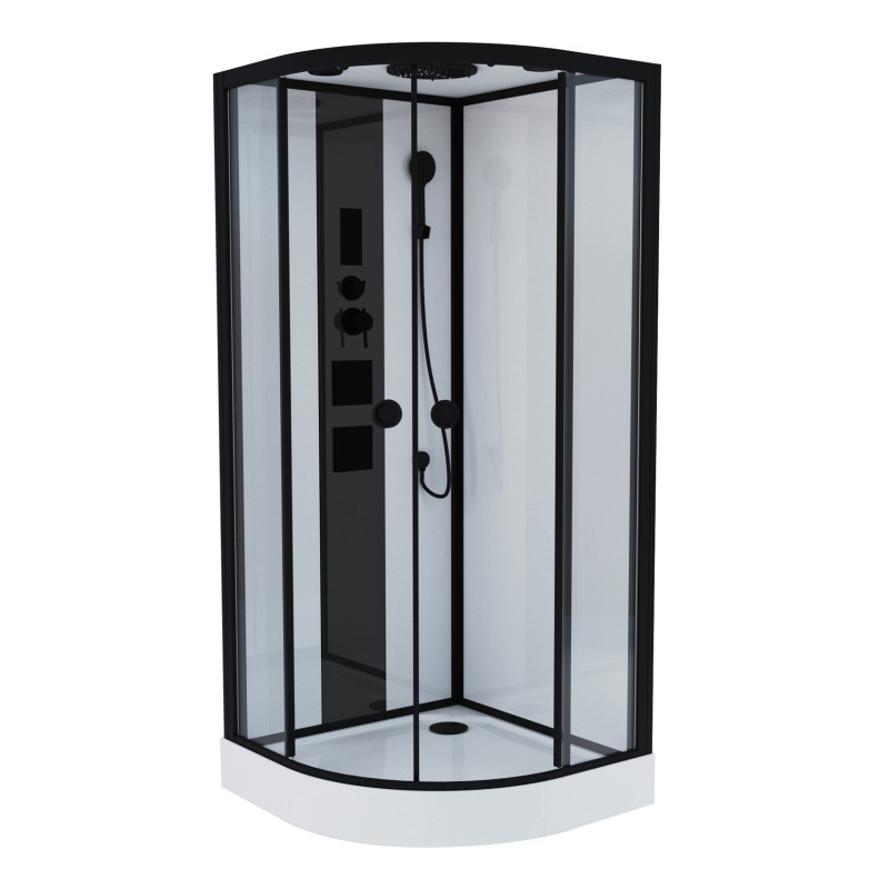 Cabine de douche Nogea 1/4 de rond 90 x 90 x 220 cm AYOR BATHROOM