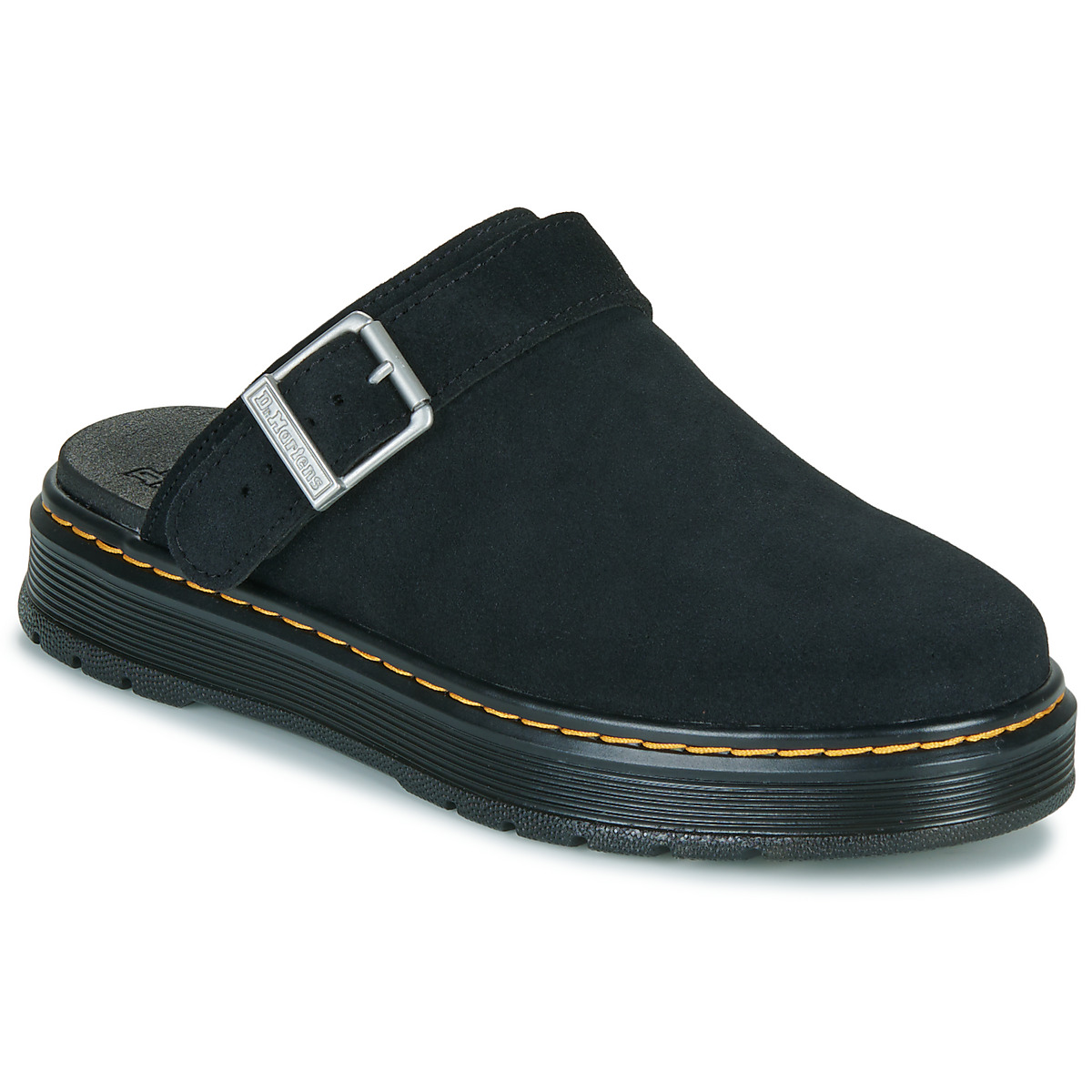 Dr. Martens - Brookline Mule Black Bronx Suede - Black