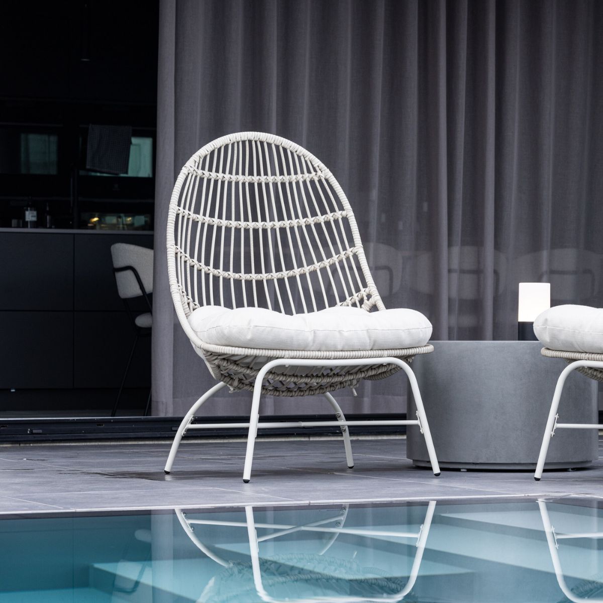 Fjôrd - Loungestoel Beige Metaal - Paul