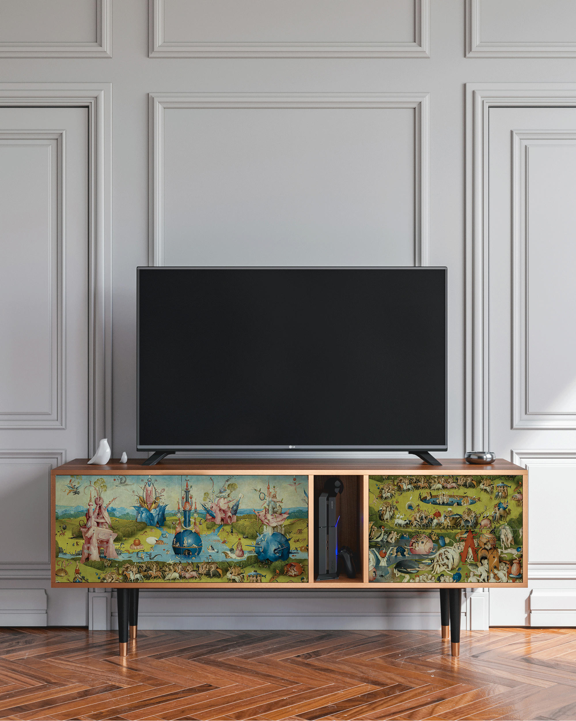 THE GARDEN BY HIERONYMUS BOSCH - Meuble TV  multicolore 2 tiroirs et 2 portes L 170 cm