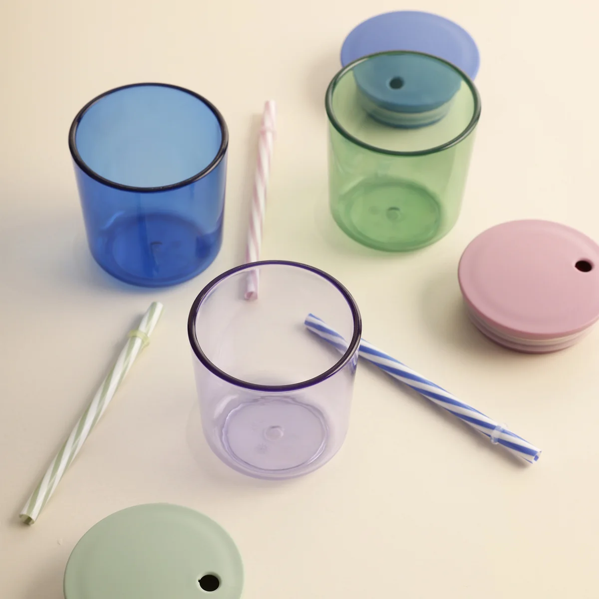 Design Letters - Strohhalmdeckel für Kids Eco Becher & Trinkglas