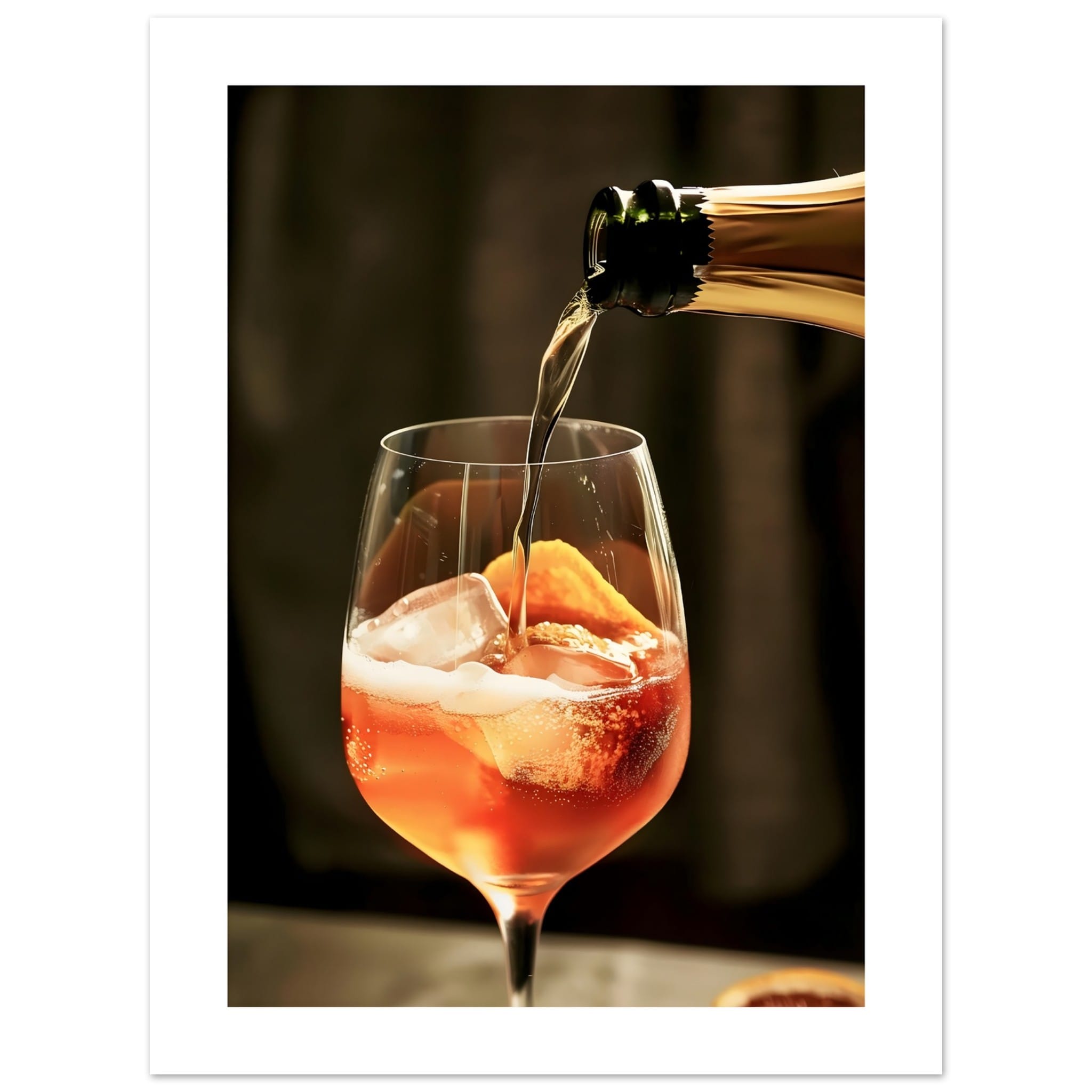Artfulprints Poster Aperol Spritz - Lifestyle  - 30x40 cm - Oranje