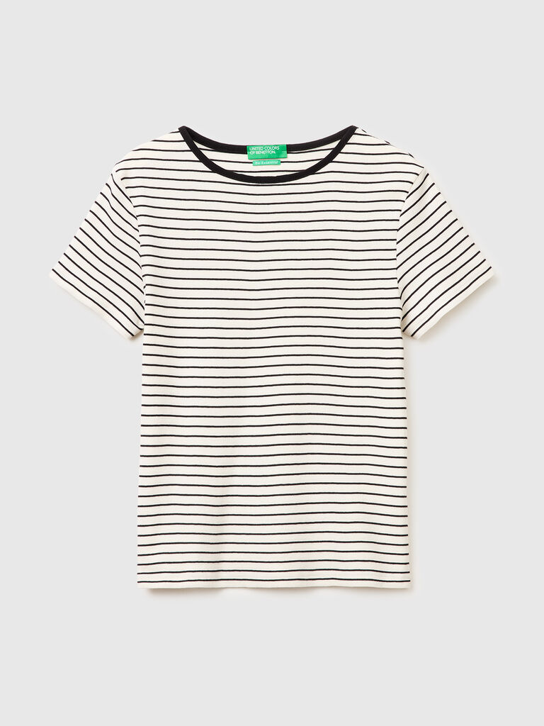 Crew neck striped t-shirt