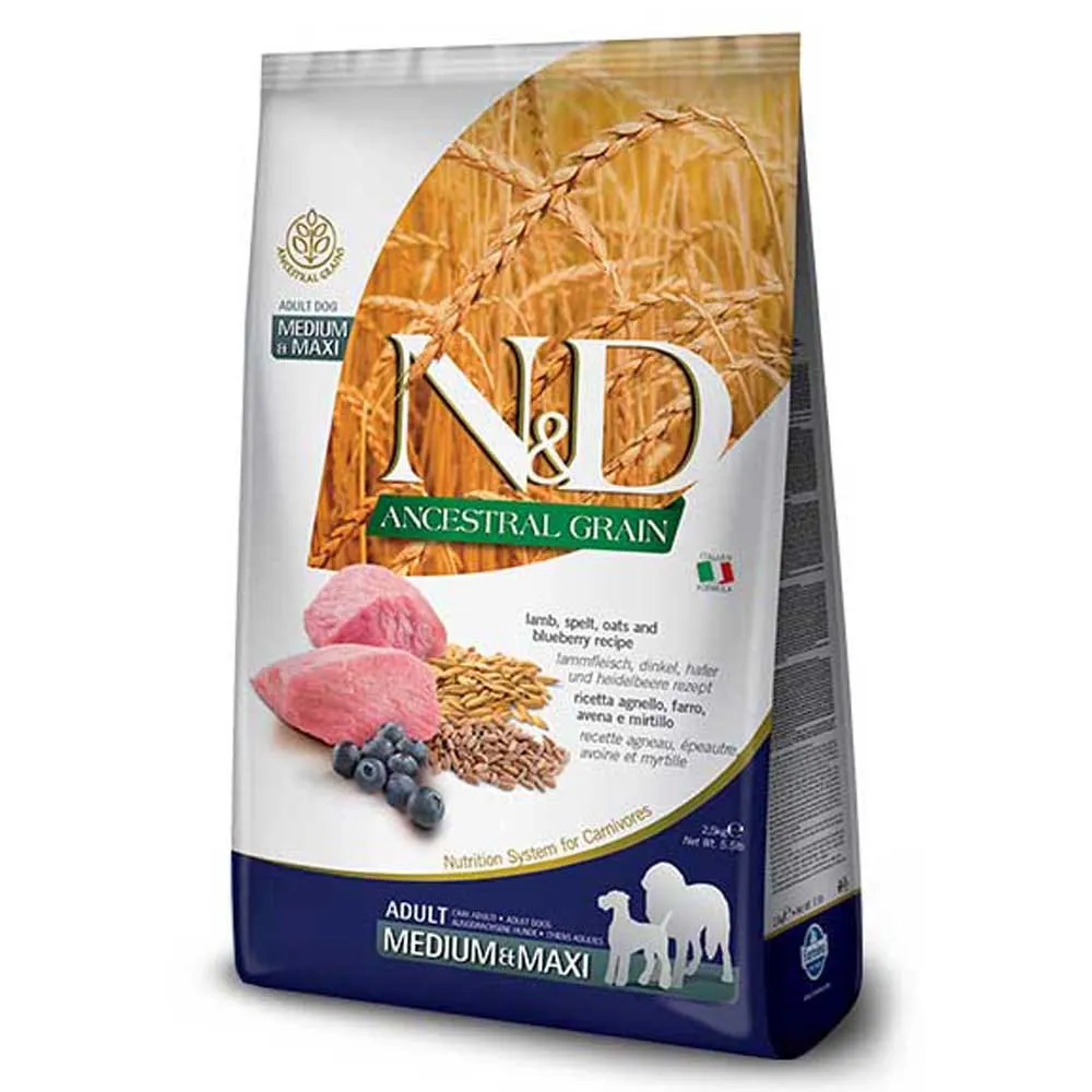 Farmina N&D Ancestral Grain Lamb Adult Dog Food 12kg