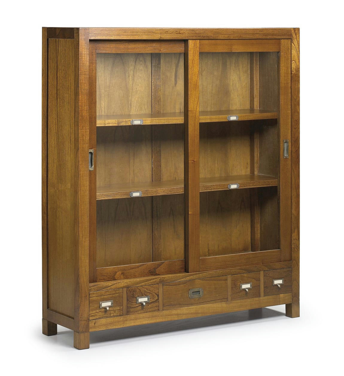 STAR - Vitrine en bois de mindi marron L120