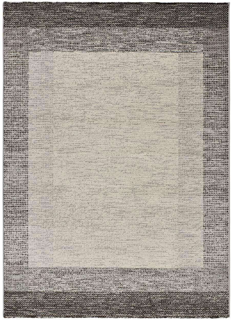 DELTA - Tapis géométrique gris, 080X150 cm