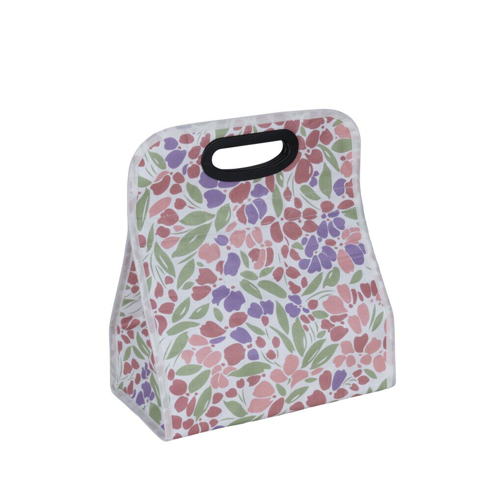 Set lunch bag fleuri avec boÎte 1L et pain de glace 26x15xH30cm