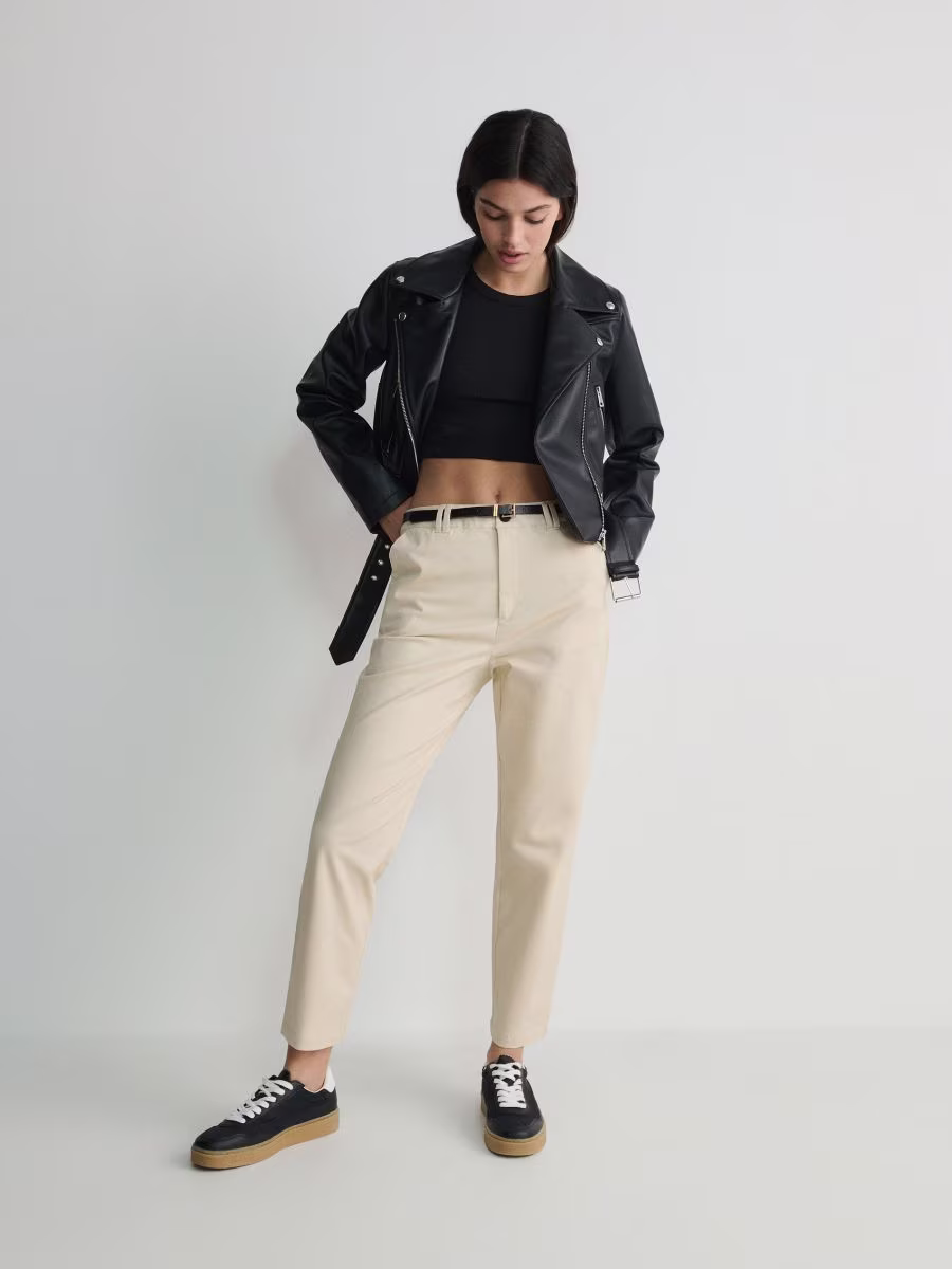 Chino Trousers With Belt