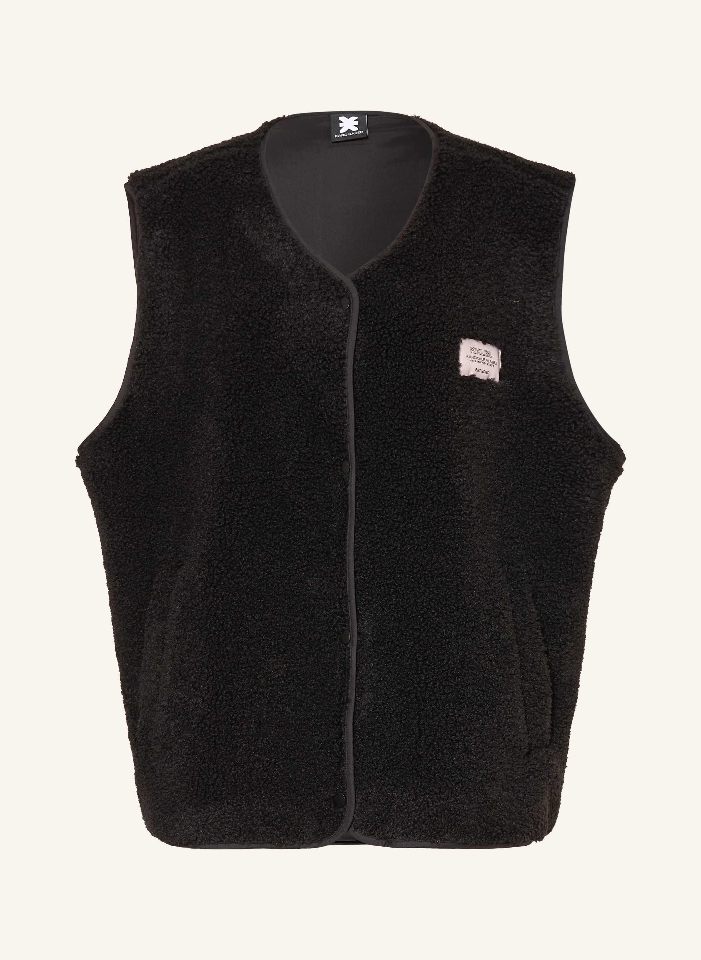 KARO KAUER Oversized-Weste aus Teddyfell