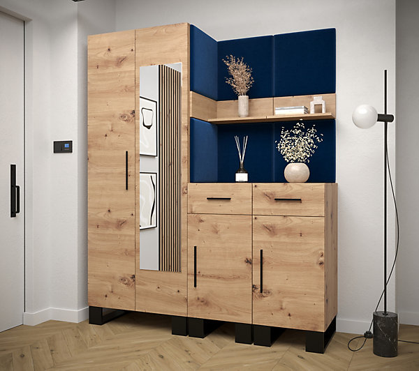 Garde-robe Artin 15 porte battante 196/158/45,6 2 Portes (artisan)