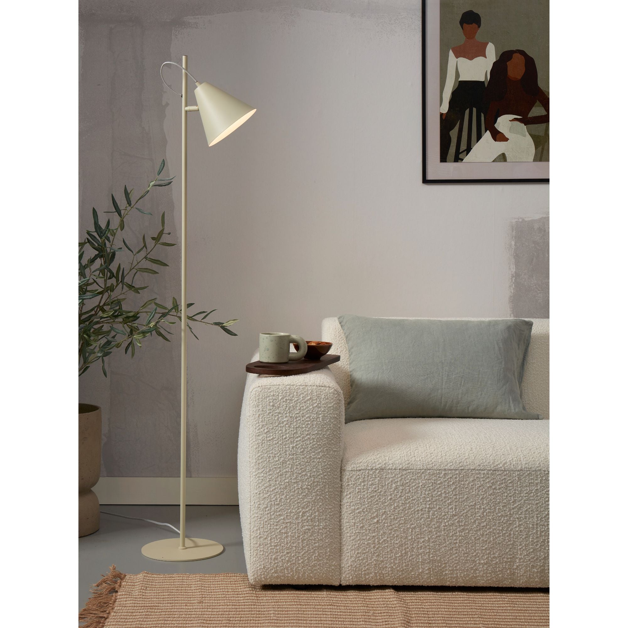it's about RoMi Vloerlamp Lisbon - Lichtgroen - 25x35.5x151cm