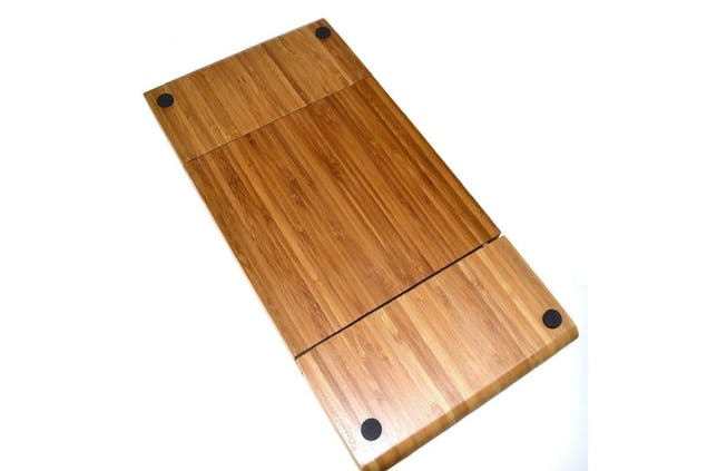 Stanley Roger Cheese Board Set 5Pc Large Bamboo Chopping Block & Cutlery