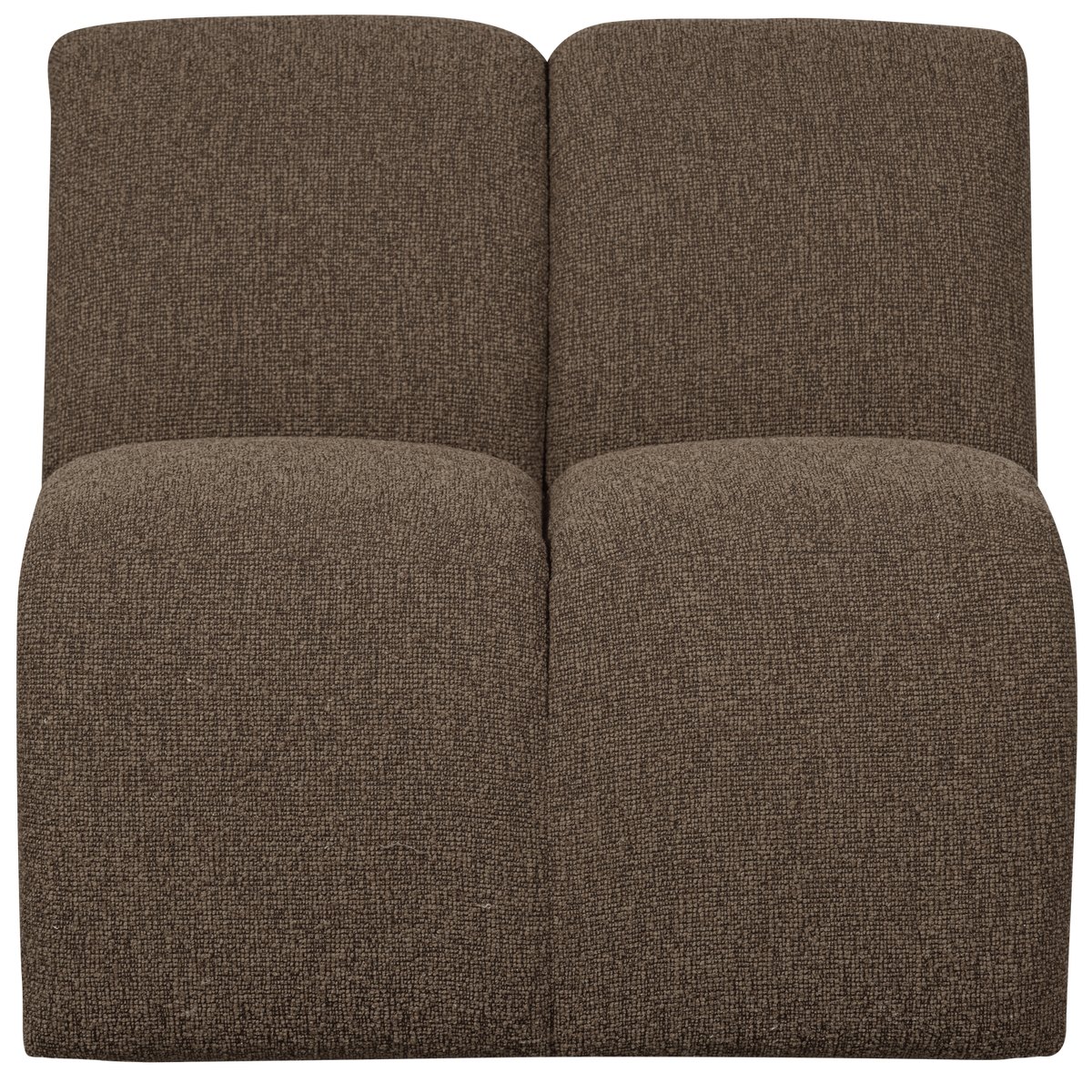 WOOOD 1-zits bank Mojo - Bouclé - Bruin Melange - 74x80x97