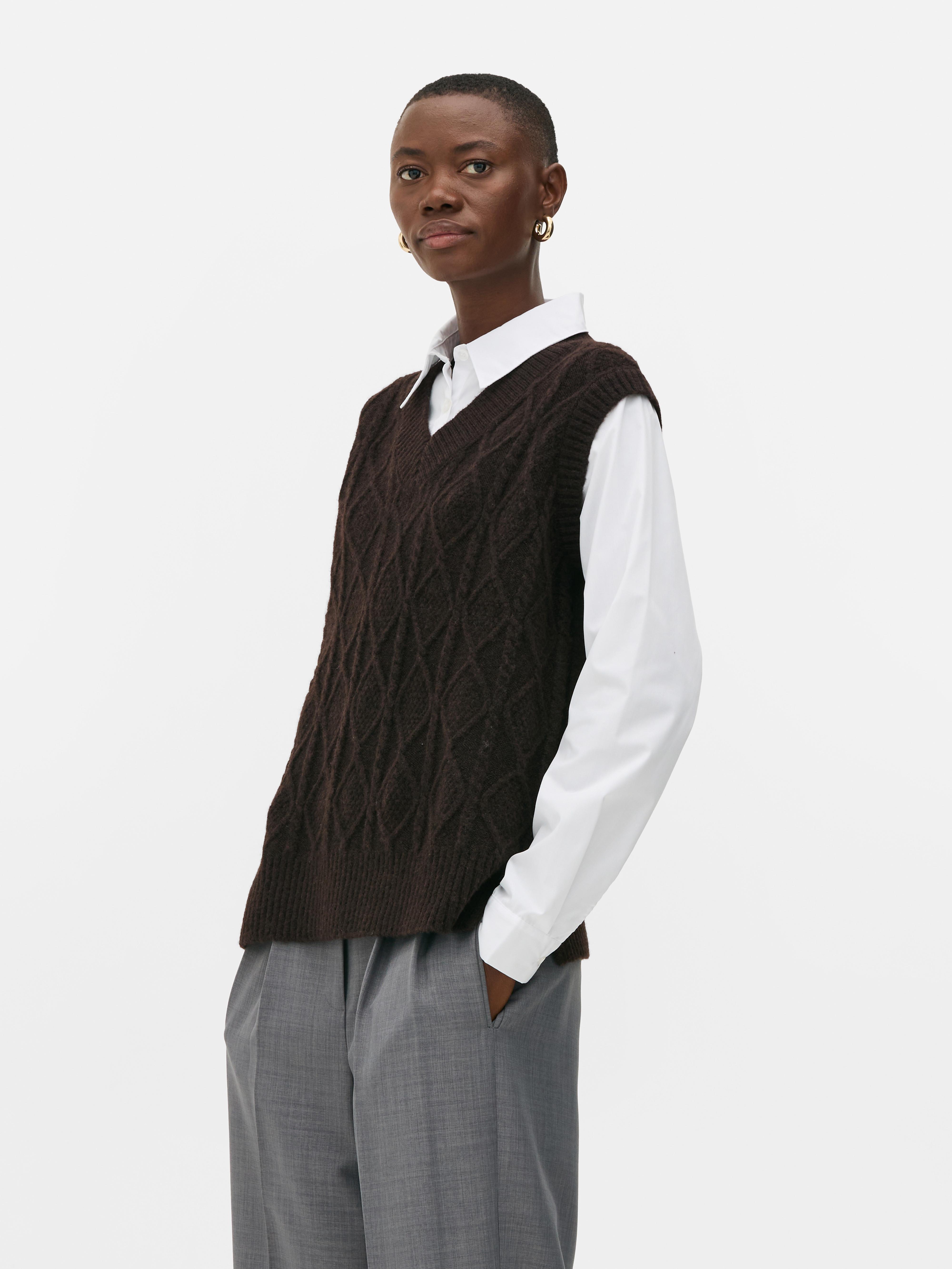Cable Knit 2 in 1 Vest