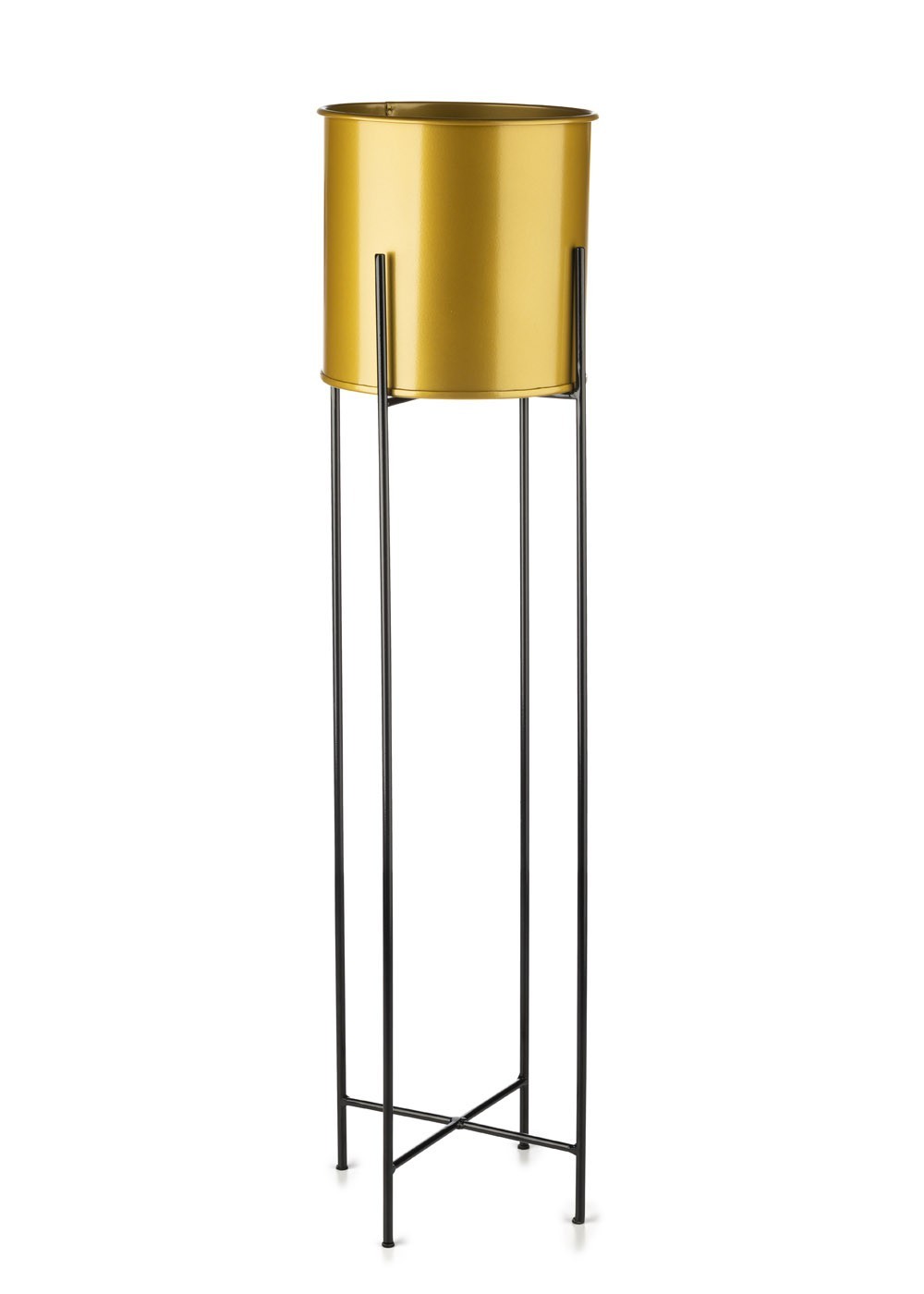 Kwietnik z osłonka 95 cm czarno złoty GLAMOUR