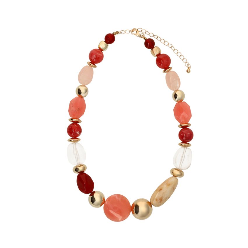 Manfield Roze multicolor bedelketting