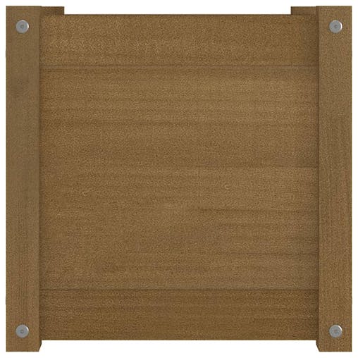 NNEVL Garden Planter Honey Brown 40x40x40 cm Solid Pinewood