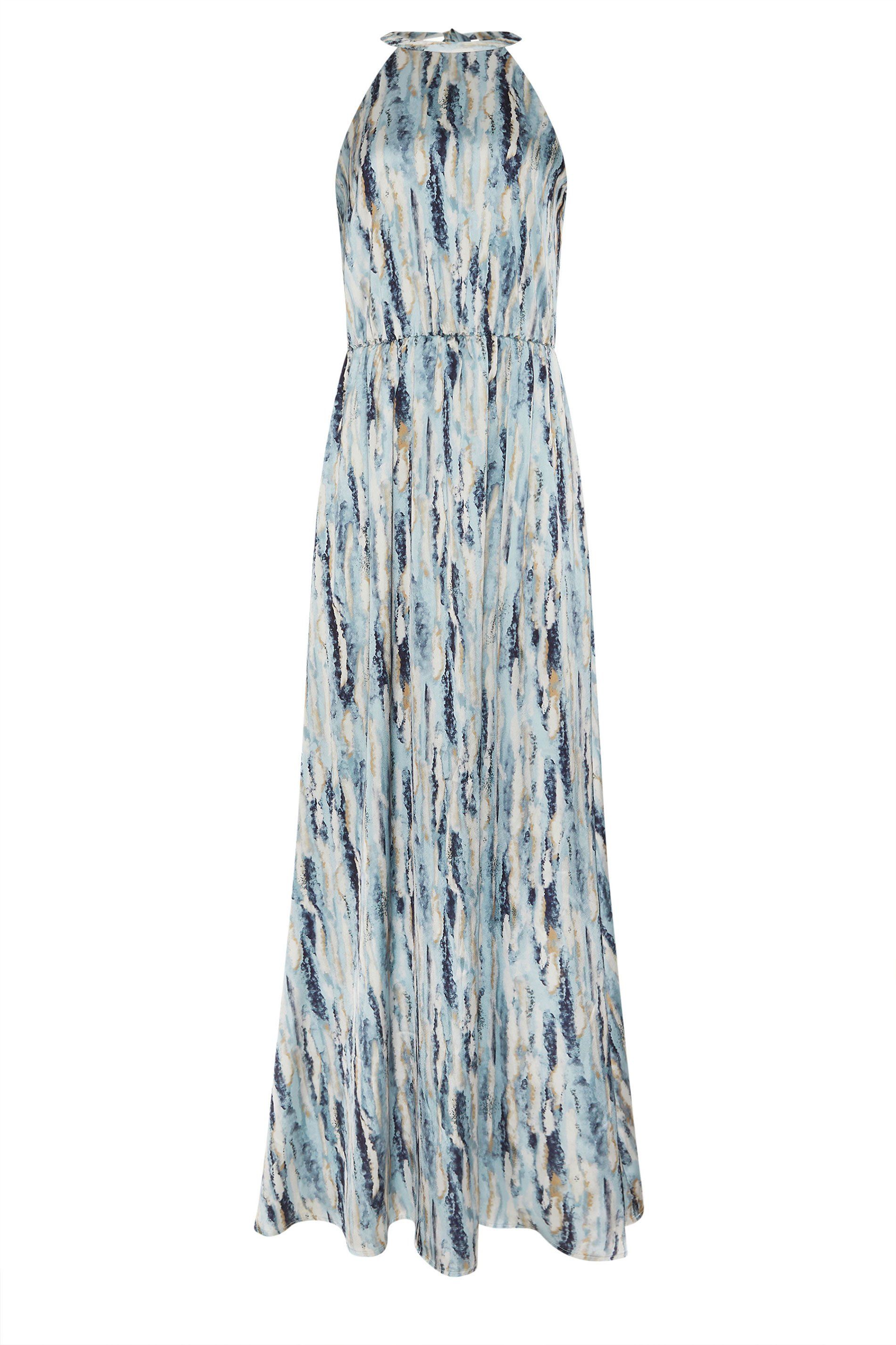 Long Tall Sally Tall Satin Halter Neck Dress
