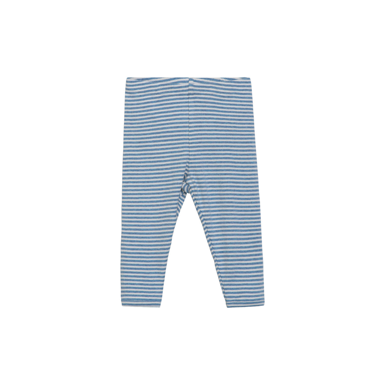 Baby leggings stribet, azur/ecru