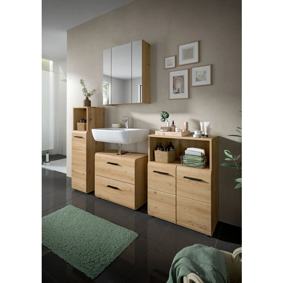 Badmöbel-Set, BxHxT: 105 x 185 x 30 cm, 3-teilig