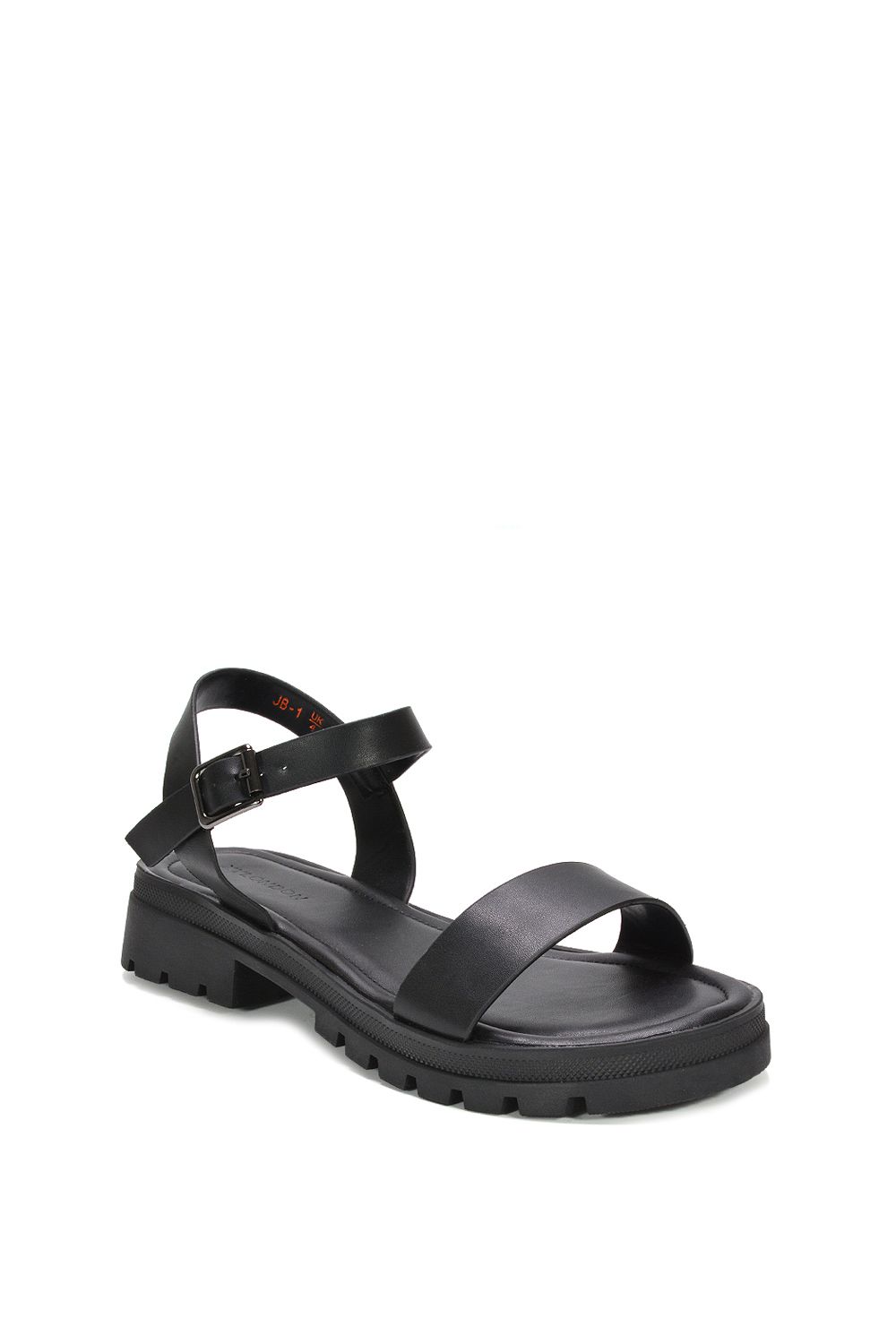 XY London Sorella' Low Heel Chunky Sandals With Ankle Strap