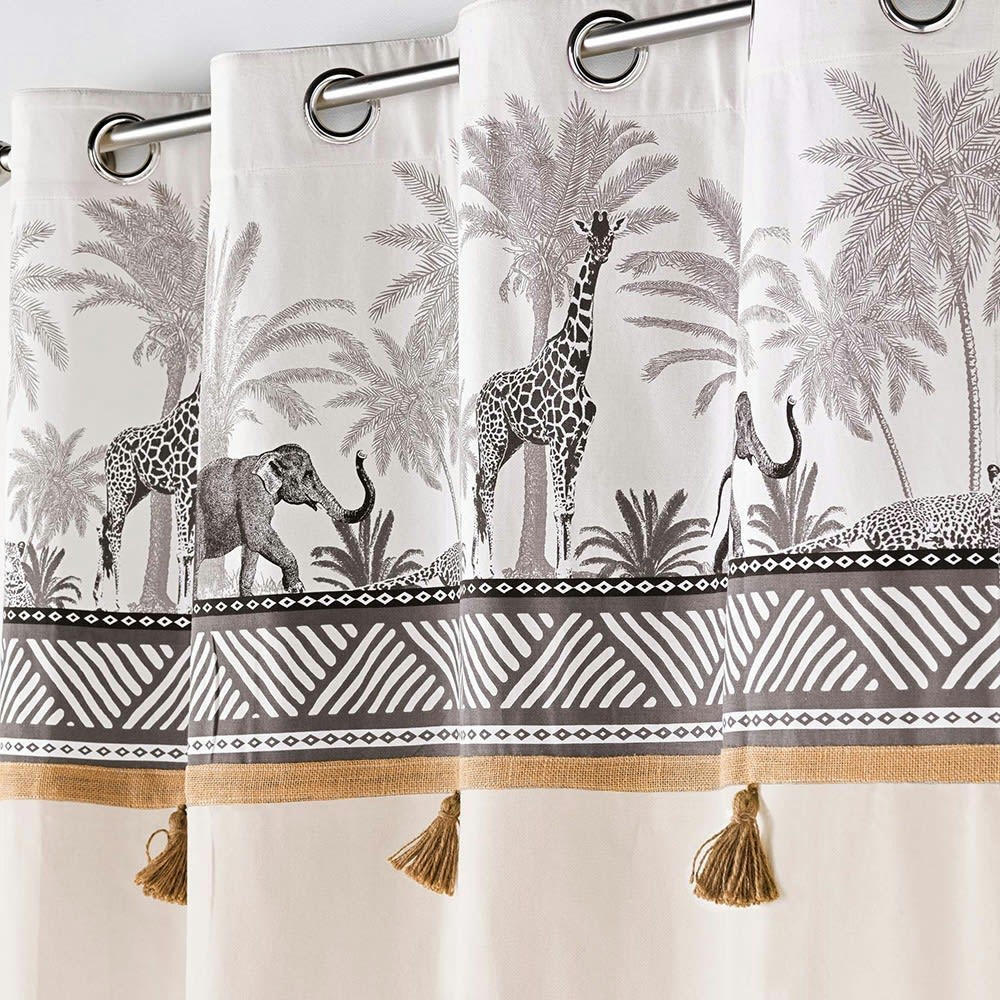 - Rideau  coton Beige 140 X 240