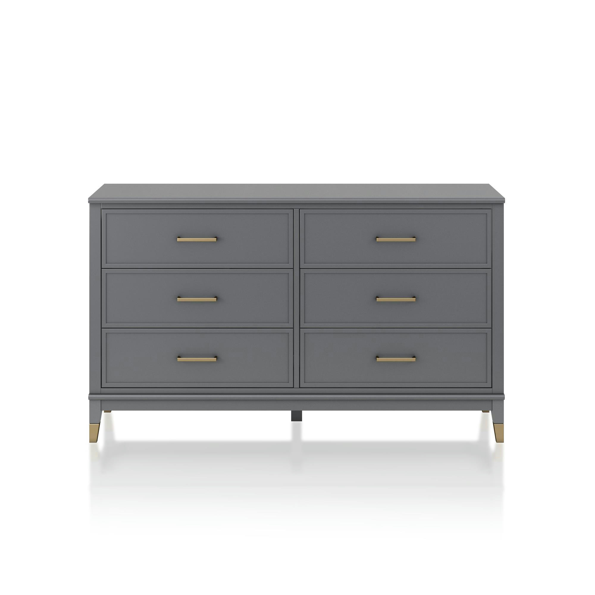 WESTERLEIGH - Commode avec 6 tiroirs en MDF Gris Graphite