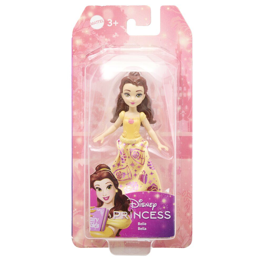 Poupée mini princesse Disney tissu pailleté 16,5x3,5xH8cm (plusieurs modèles)