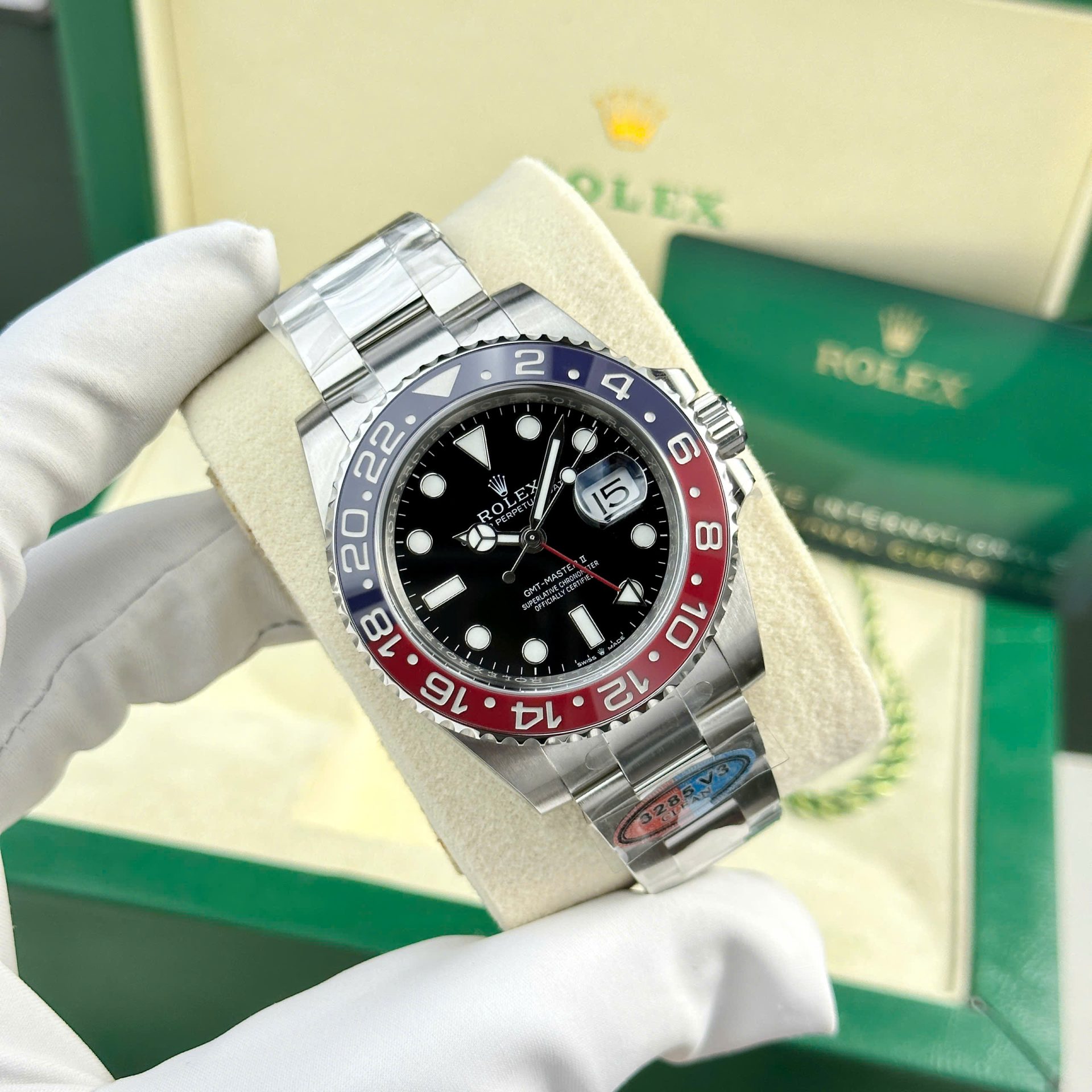 Rolex GMT-Master II 126710BLRO Pepsi 904L Steel Black Dial 40mm Oyster Super Clone