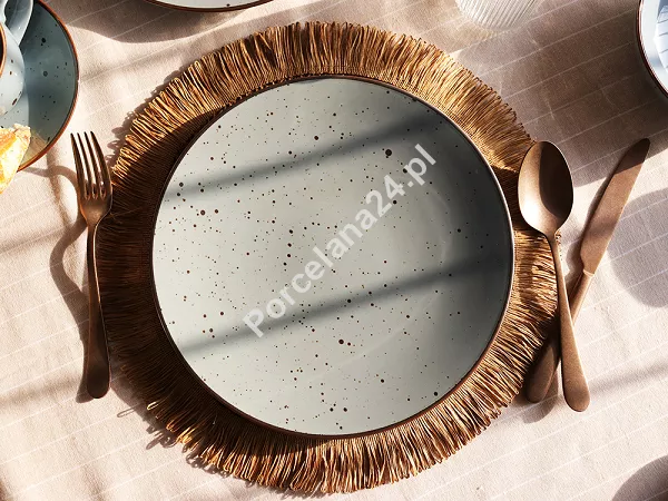 Komplet talerzy na 6 osób (18 el.) Bogucice -Alumina Cottage Jeans 1221