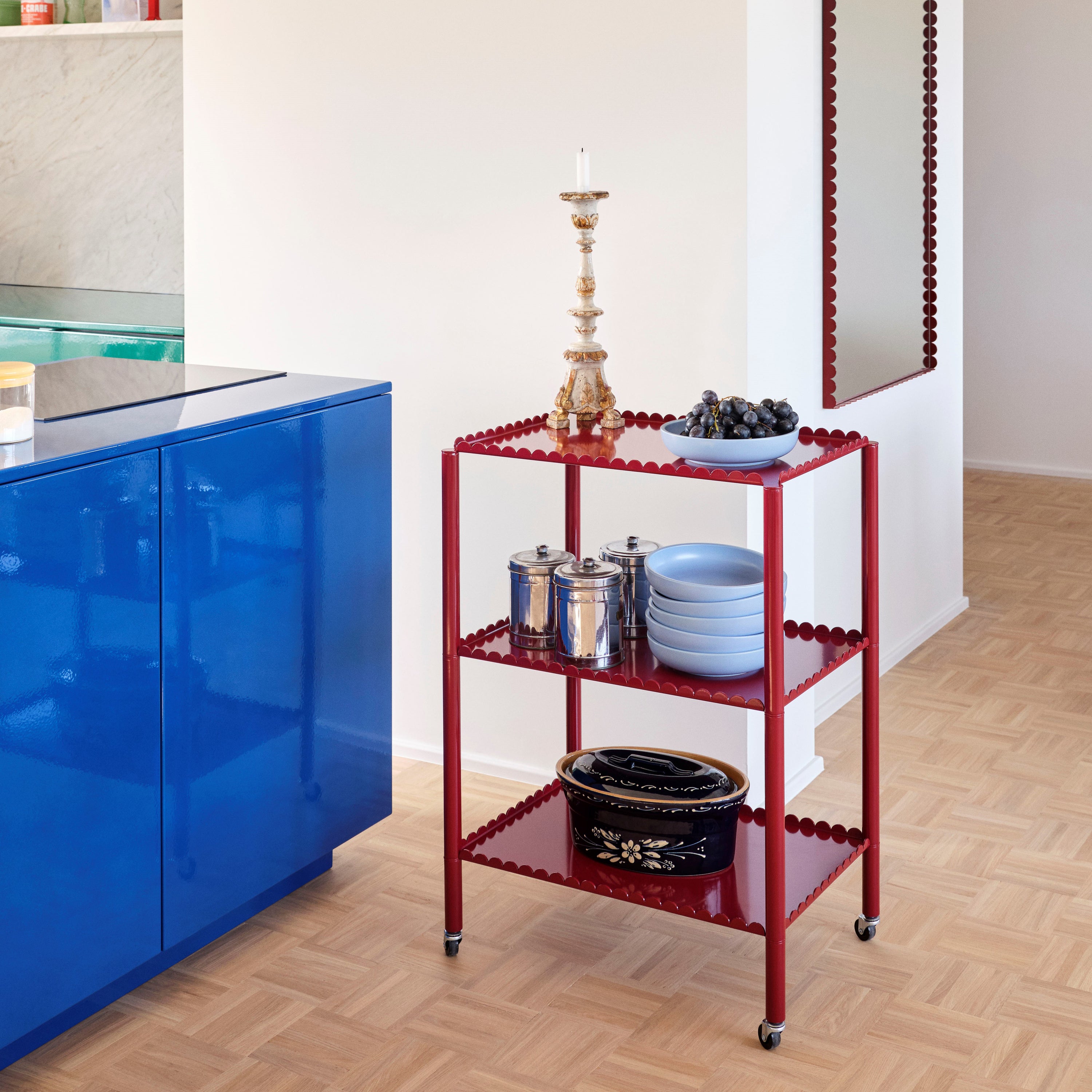 HAY Arcs Trolley High Bijzettafel - Auburn Red