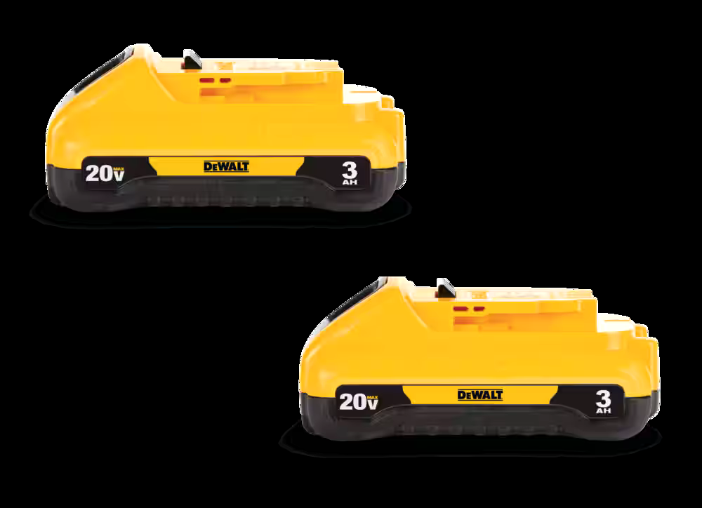 DEWALT DCB230-2 20V MAX Lithium-Ion Compact 3.0Ah Battery Pack with LED Fuel Gauge, 2-pk