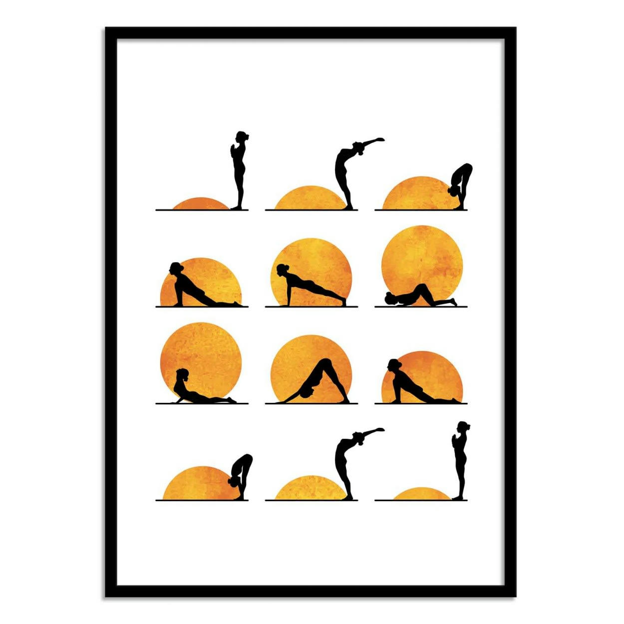 KUBISTIKA - YOGA SUN - KUBISTIKA - Affiche d'art 50 x 70 cm