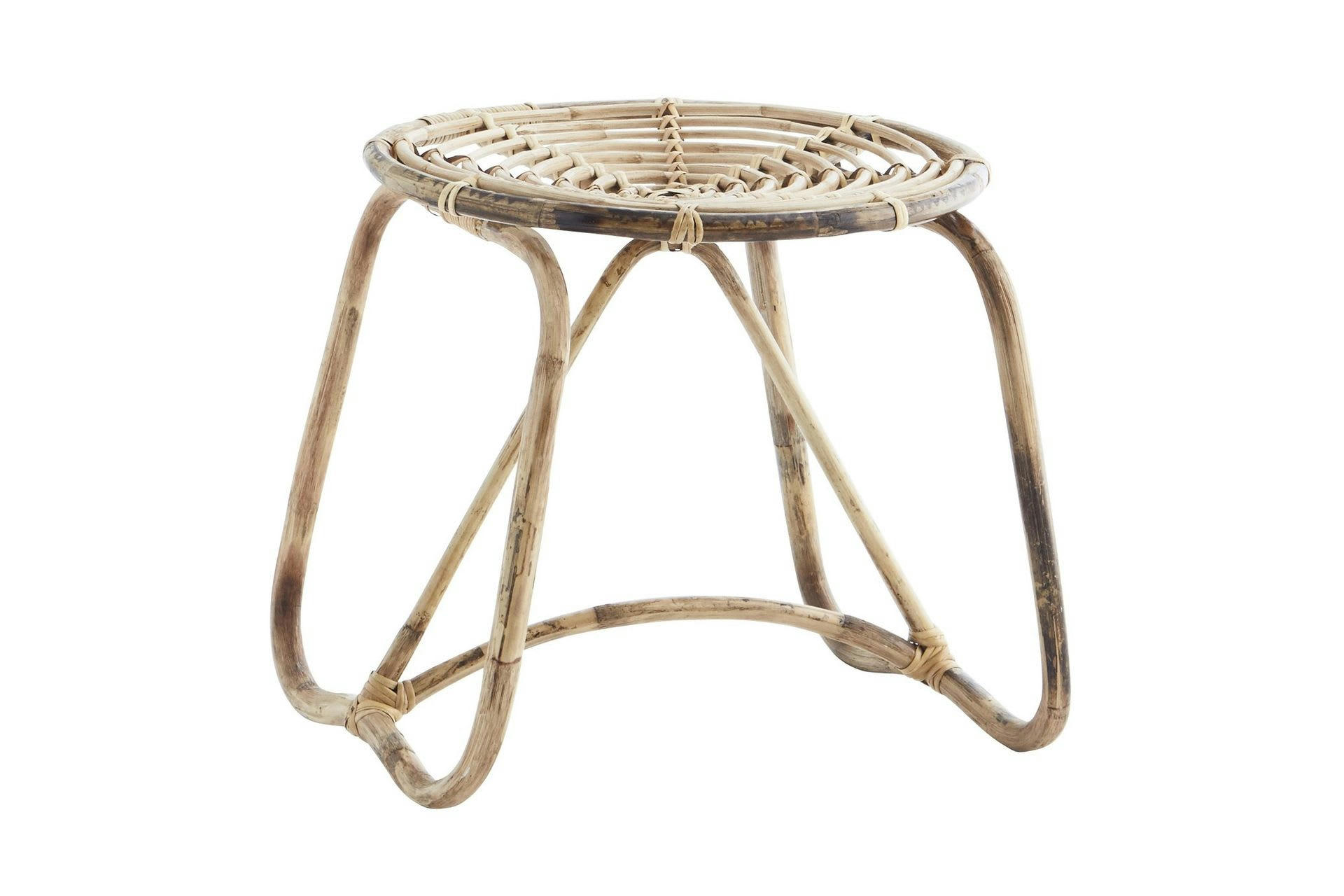 REINA - Tabouret en bambou beige