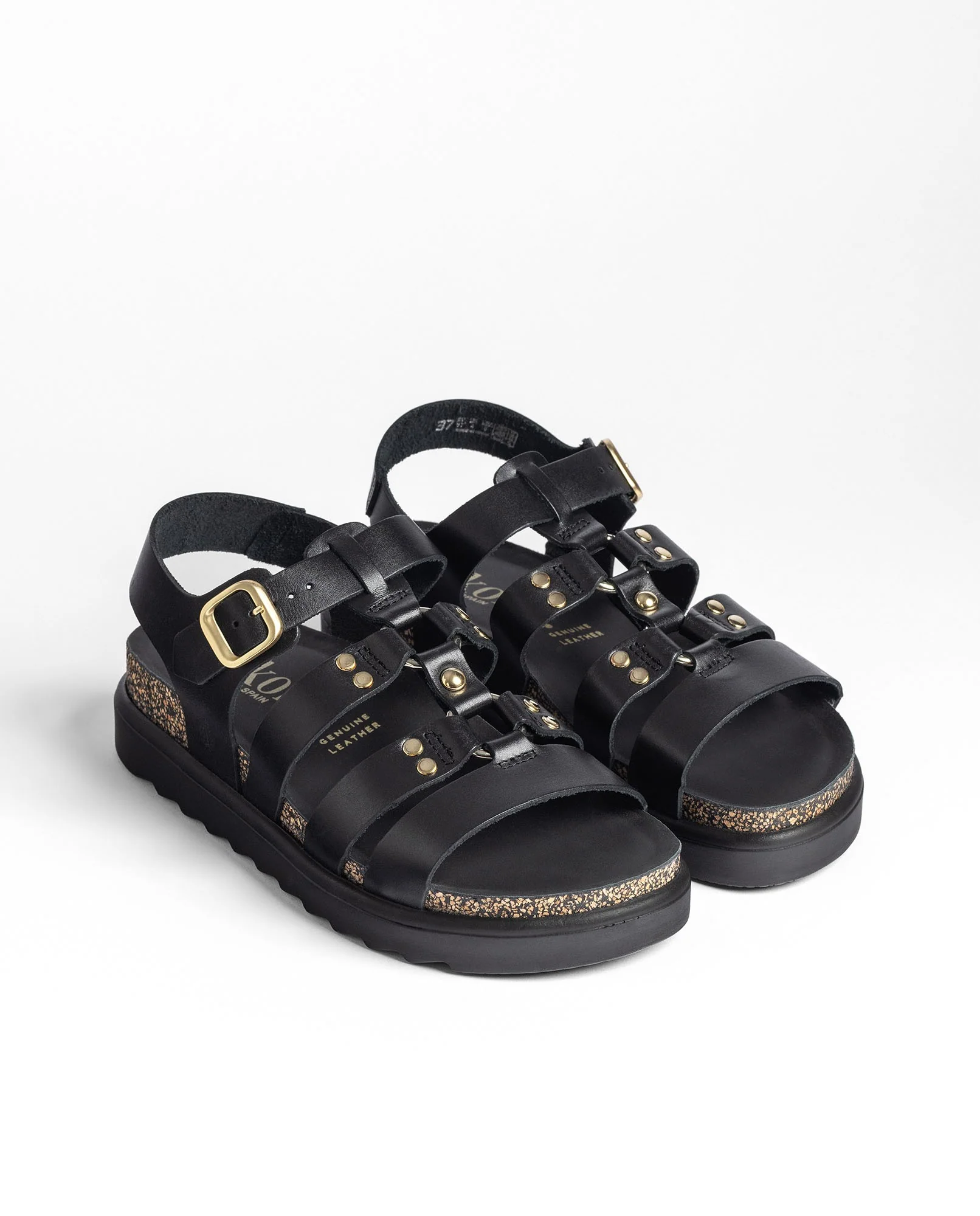 Sandalia plataforma TUNEZ-255 negro