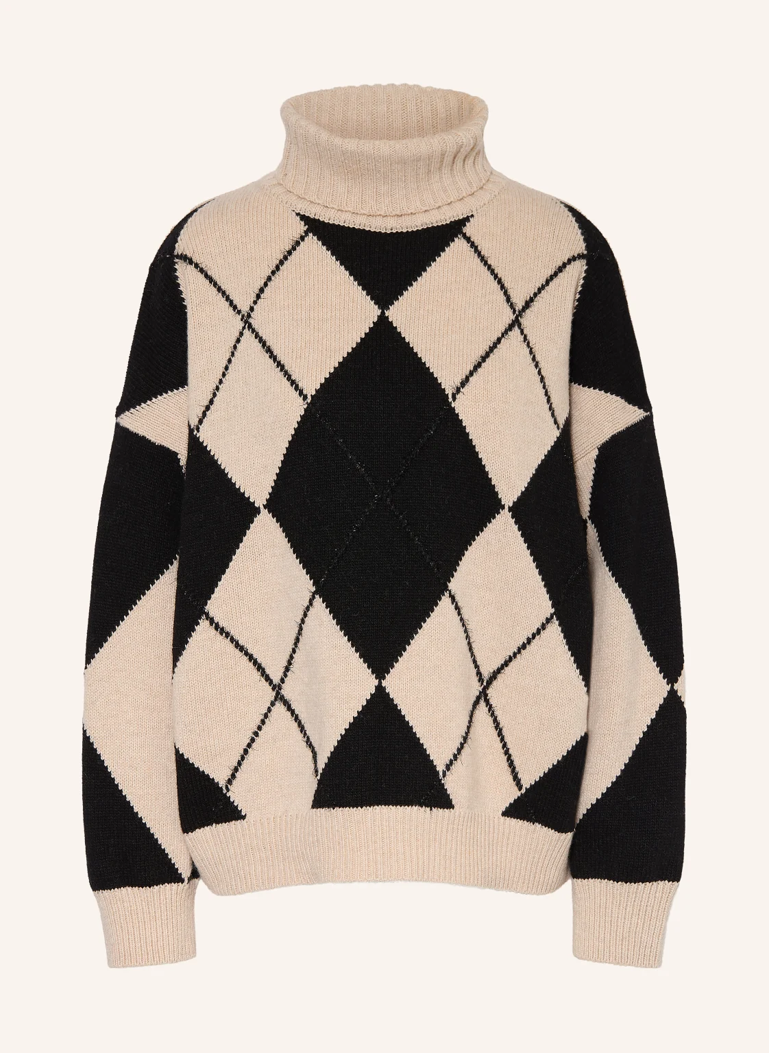 ottod'ame Rollkragenpullover mit Glitzergarn